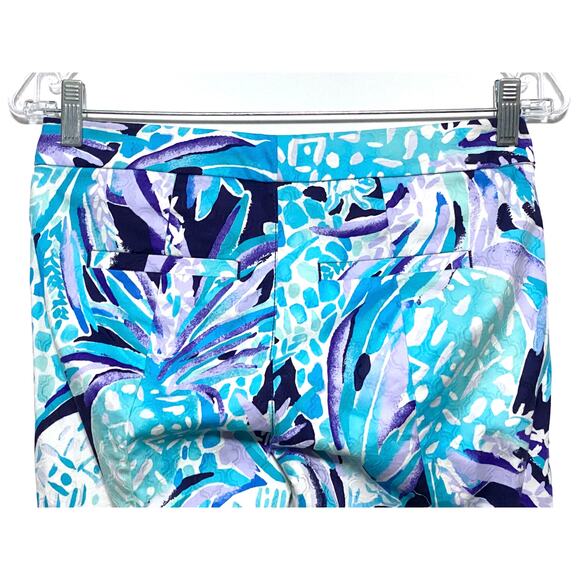 Lilly Pulitzer Pineapple Kelly Skinny Alotta Colada Ankle Pants 0 Preppy Beachy - Picture 4 of 9